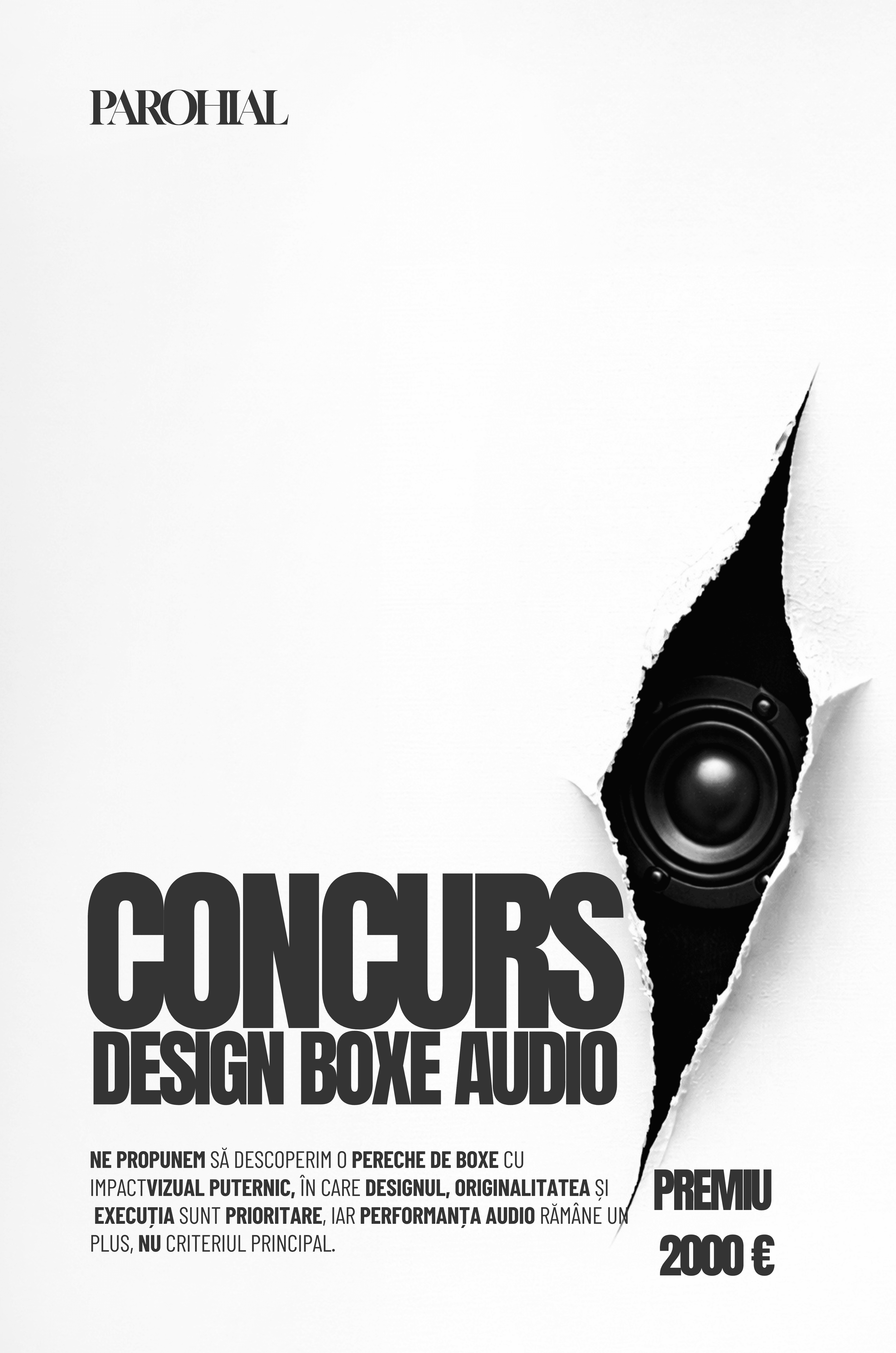 CONCURS DESIGN PRODUS - BOXE AUDIO